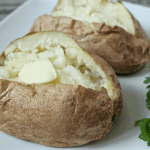 Easy Air Fryer Baked Potatoes - Bitz & Giggles