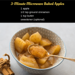 LL Farm: Baked Apples Slices (made in the microwave)