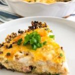 Mushroom Crust Quiche with Ham – Amy's Delicious Mess