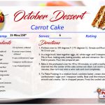 Carrot Cake - October's Recipe of the Month - PrintWorks & Company, Inc.
