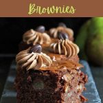 Autumn Pear and Walnut Brownies (gluten free) - Gluten Free Alchemist