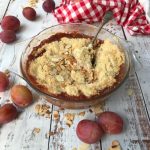 Plum Crumble - tastebotanical - easy warming dessert recipe