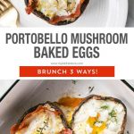 Portobello Mushroom Baked Eggs Recipe - 3 Ways - My Kitchen Love