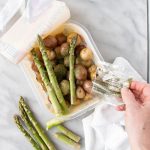 Lemon Herb Roasted Potatoes and Asparagus - My Kitchen Love