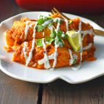 Microwave Chicken Enchiladas (for one)