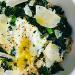 Savory Oatmeal: Parmesan, Kale & Microwave Poached Egg | Quisine Queen B