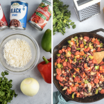 Easy One Skillet Cheesy Rice and Beans - Hip Mama's Place