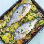 Sea Bream, Fennel and Potato Traybake - Easy Peasy Foodie