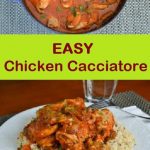 Easy Chicken Cacciatore Recipe - Jersey Girl Cooks