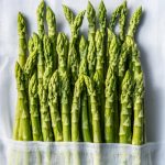 Asparagus Standing in the Microwave - Frugal Hausfrau