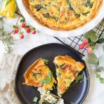 Simple spinach quiche - High Tea with Dragons