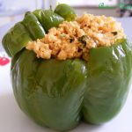Stuffed Green Bell Pepper/ Capsicum with Chilli Paneer/ tofu (Microwave  recipe) - My Indian Dietitian