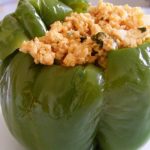 Stuffed Green Bell Pepper/ Capsicum with Chilli Paneer/ tofu (Microwave  recipe) - My Indian Dietitian