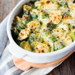 Easy Microwave Brussels Sprouts - a beautiful healthy side dish in 10 min.