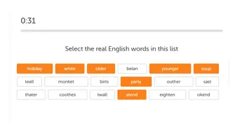 What are the real English words for Duolingo English test?(Vocabulary list)  - One Minute English