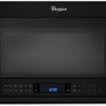 Whirlpool WMH73521CB 2.1 cu. ft. Over-the-Range Microwave Oven with  Steam/Sensor Cooking, Steam Clean Option, AccuPop Cycle, 2.1 cu. ft.  Capacity, 1,100 Watts, 400 CFM Venting System, Auto Adapt Fan, Turntable  and CleanRelease