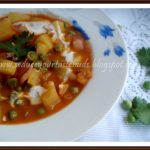 Microwave Aloo Muttar | Potato and Green Peas Gravy - Seduce Your  Tastebuds...