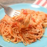 I'll never make spaghetti again without this  microwave pasta cooker with  a built-in strainer