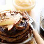 Applesauce Pancakes (grain free + 17g protein!) - Fit Foodie Finds