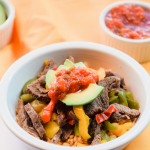 Quick Microwave Beef Fajita Bowl | Just Microwave It