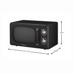 Microwaves Magic Chef Retro Style 0.7 cu ft 700 Watt Microwave in Black  Variable Control Home & Garden
