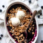 Quick and Easy Blueberry Crisp Recipe| Foodtasia - the VERY BEST