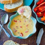 Double Melted Cheese and Red Pepper Dip - Averie Cooks