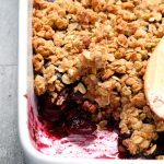 Seriously Good Cherry Crisp (best topping!) - Fit Foodie Finds