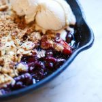 The Best Fresh Cherry Crisp Recipe with Gluten Free Almond Topping
