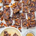 No-Bake Chocolate Fig and Nut Bars - food to glow