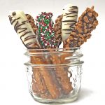 Chocolate-dipped pretzel rods – Constantly Cooking