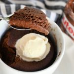 3 Minute Microwave Nutella Chocolate Brownie