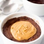 Chocolate Peanut Butter Protein Mug Cake - Hungry Hobby