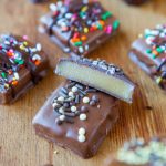 Chocolate-Covered 7-Minute Microwave Caramels - Averie Cooks
