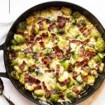 Gruyere Roasted Brussels Sprouts - I Am Homesteader