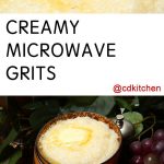 Creamy Microwave Grits Recipe | CDKitchen.com