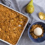 Recipe: Vegan Pear and Ginger Crumble - Latest News and Reviews - Hughes  Blog