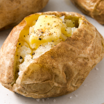 Microwave Baked Potato - Baking Mischief