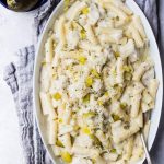 Dill Pickle Creamy Chicken Pasta - Foodness Gracious