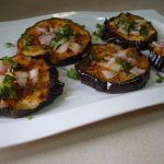 Microwaved Aubergine Slices – My Home Tastes
