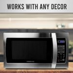 Professional FMO13AHTBKE 1.3 Cu. Ft. 1000-Watt, Microwave Oven with Blue  LED Lighting, Stainless Steel