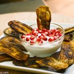 Eggplant chips with yogurt sauce - Taste of Beirut