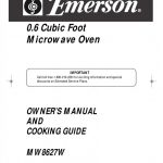 EMERSON MW8627W OWNER'S MANUAL AND COOKING MANUAL Pdf Download | ManualsLib