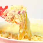 Microwave Chicken Fettuccine Alfredo Pasta Bake | Just Microwave It