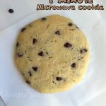1 minute chocolate chip cookie, Instant microwave cookie | Sandhya's recipes