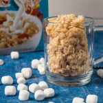 Single-serve Rice Krispie Treat in the Microwave - Baking Mischief