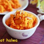 Gajar halwa recipe | microwave carrot halwa recipe - Jeyashri's Kitchen