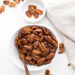 Maple Candied Pecans -- only two ingredients!