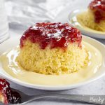 Microwaveable Gluten Free Jam Sponge Pudding Recipe (dairy free)
