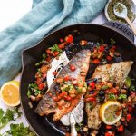 Greek-Style Sea Bass - a Mediterranean low-carb dinner - food to glow